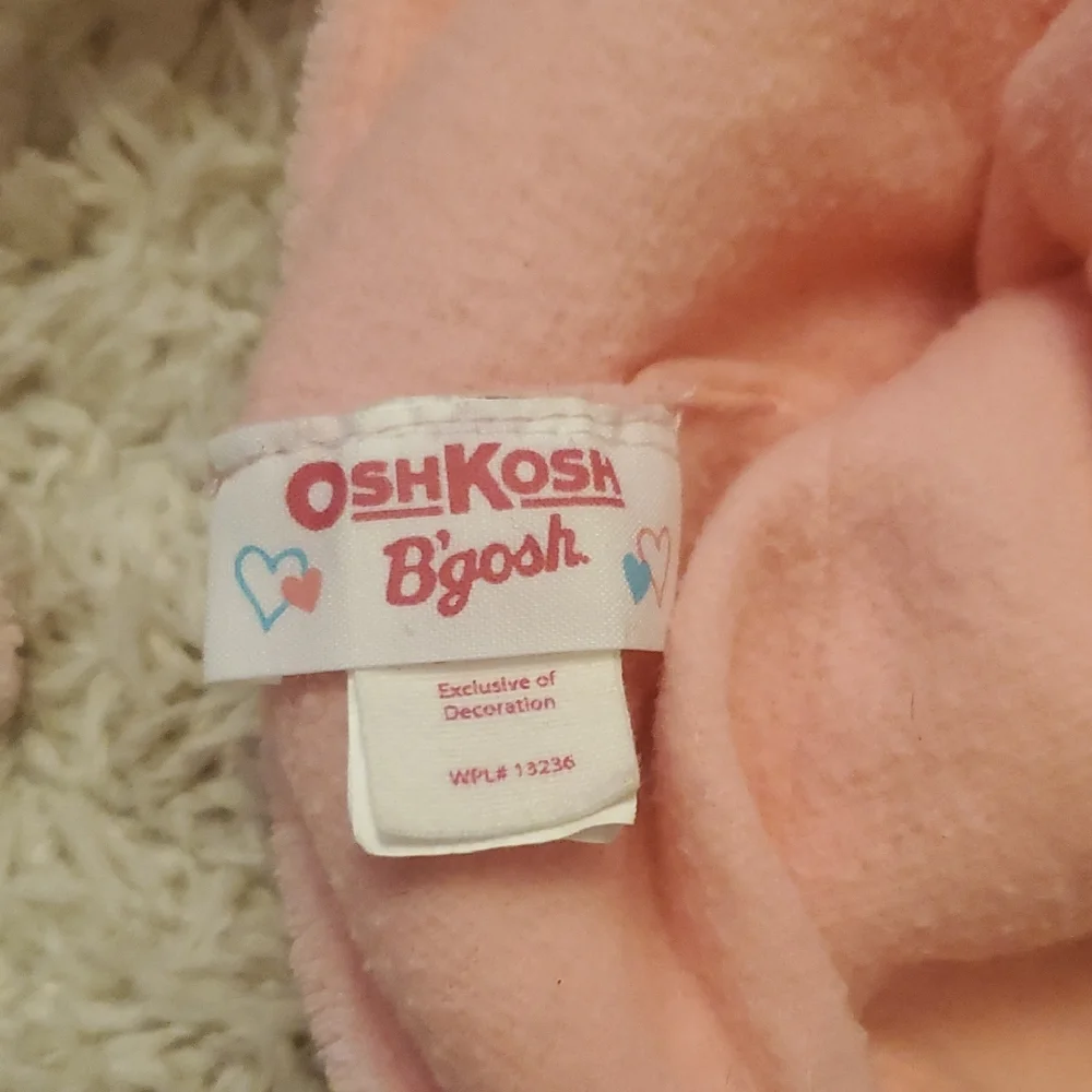 5 For 25$ Oshkosh B'gosh Pink Animal Baby Hat Baby Size 0/3-6/9 Months‎